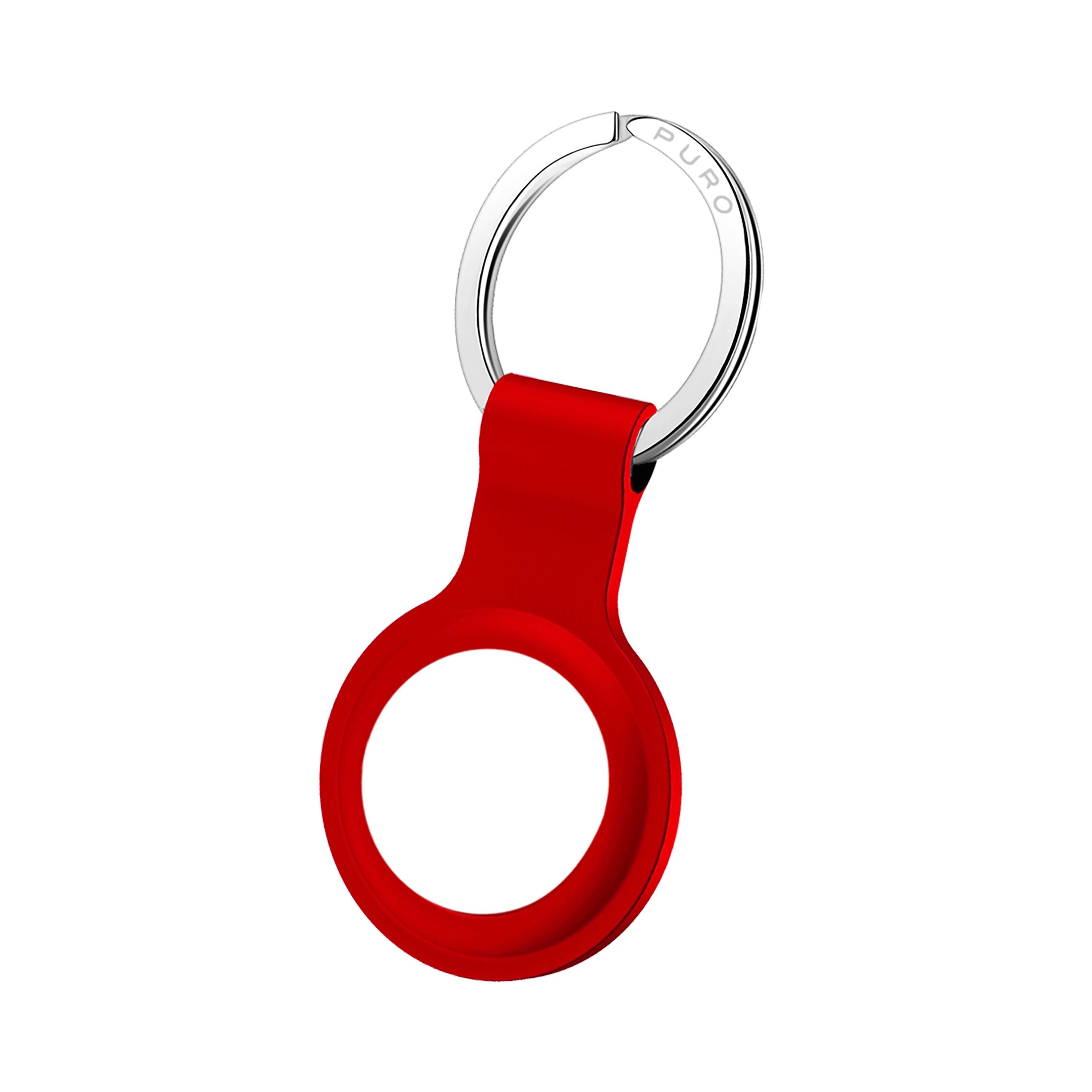 PURO Keychain Liquid Silicon for AirTag with Carabiner