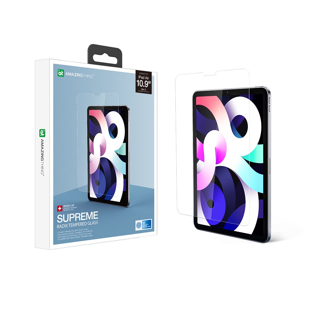 AMAZINGthing iPad 10.9inch (Gen 10) 2.5D Radix Clear Glass