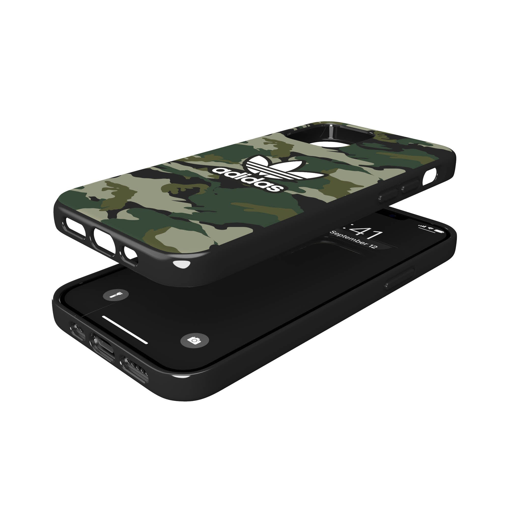 Adidas Original Graphic Snap Case for iPhone 12 & 12 Pro - Black/Night Cargo - TECH STREET