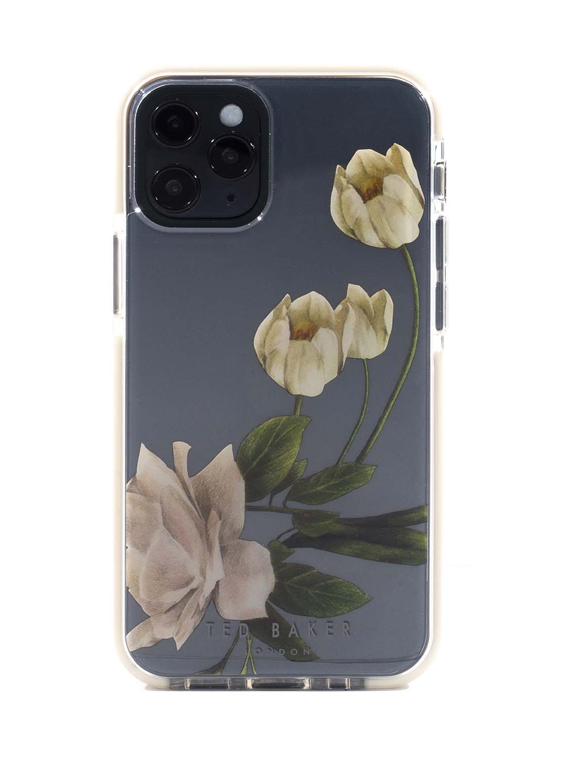 Ted Baker Anti-Shock ElderFlower Clear Case for iPhone 12 Mini - TECH STREET