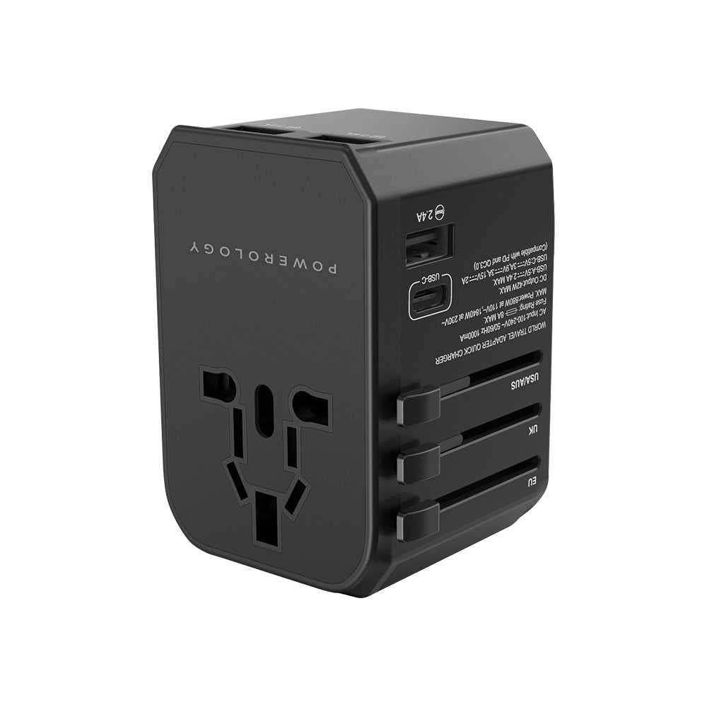 Powerology Universal Travel Adapter PD 45W