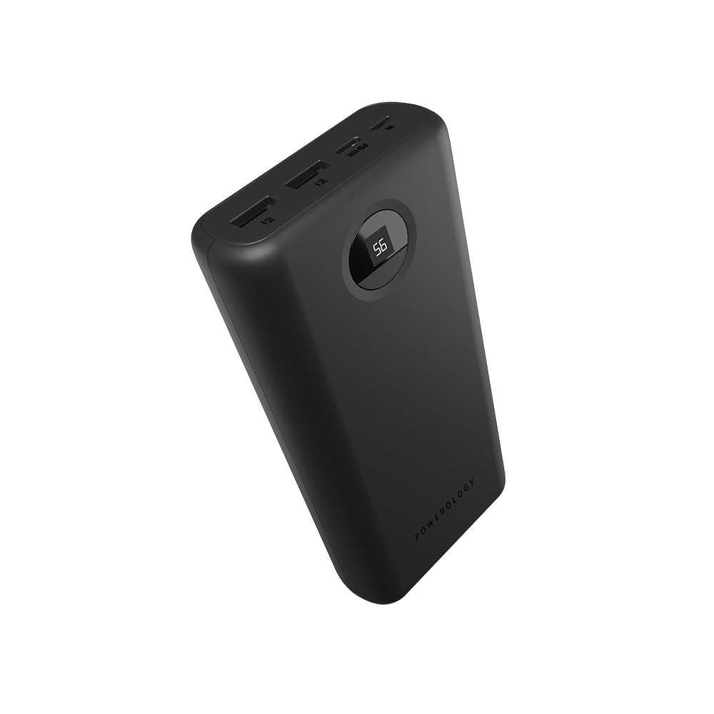 Powerology Quick Charge Power Bank 30000mAh PD 45W with Type-C to Type-C Cable 0.9M