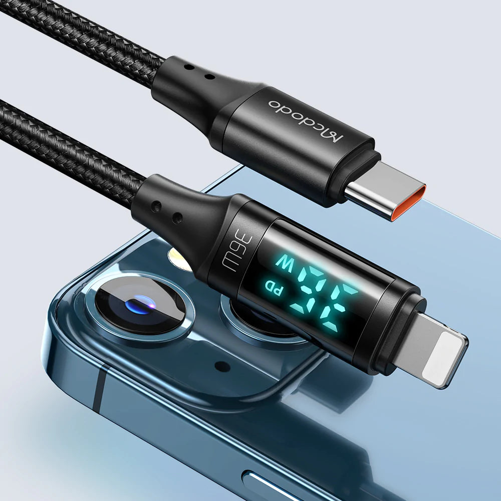 Mcdodo Digital HD USB-C to Lightning Cable 36W (1.2M)