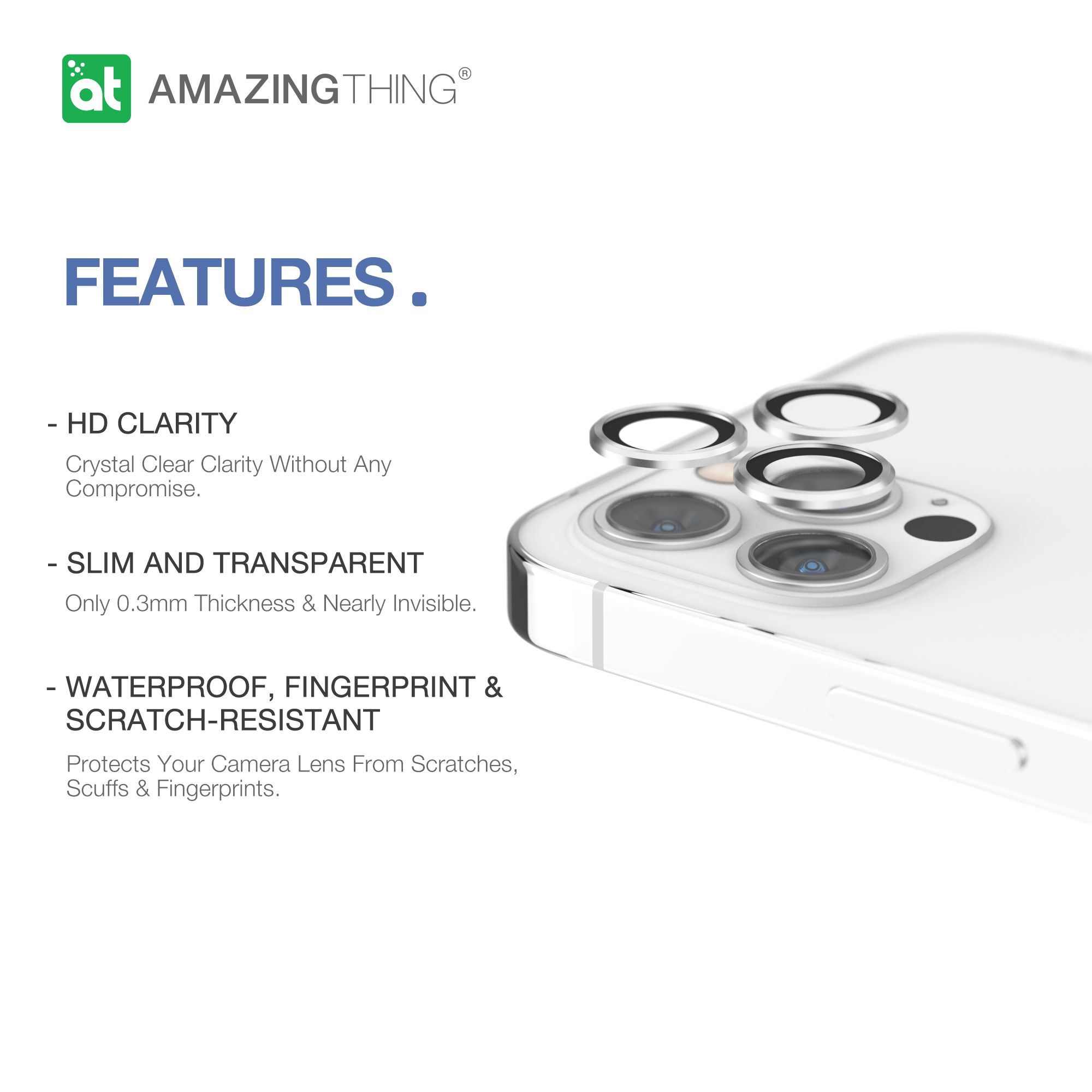 AMAZINGthing Aluminum Lens Defender for iPhone 12 Pro Max - TECH STREET