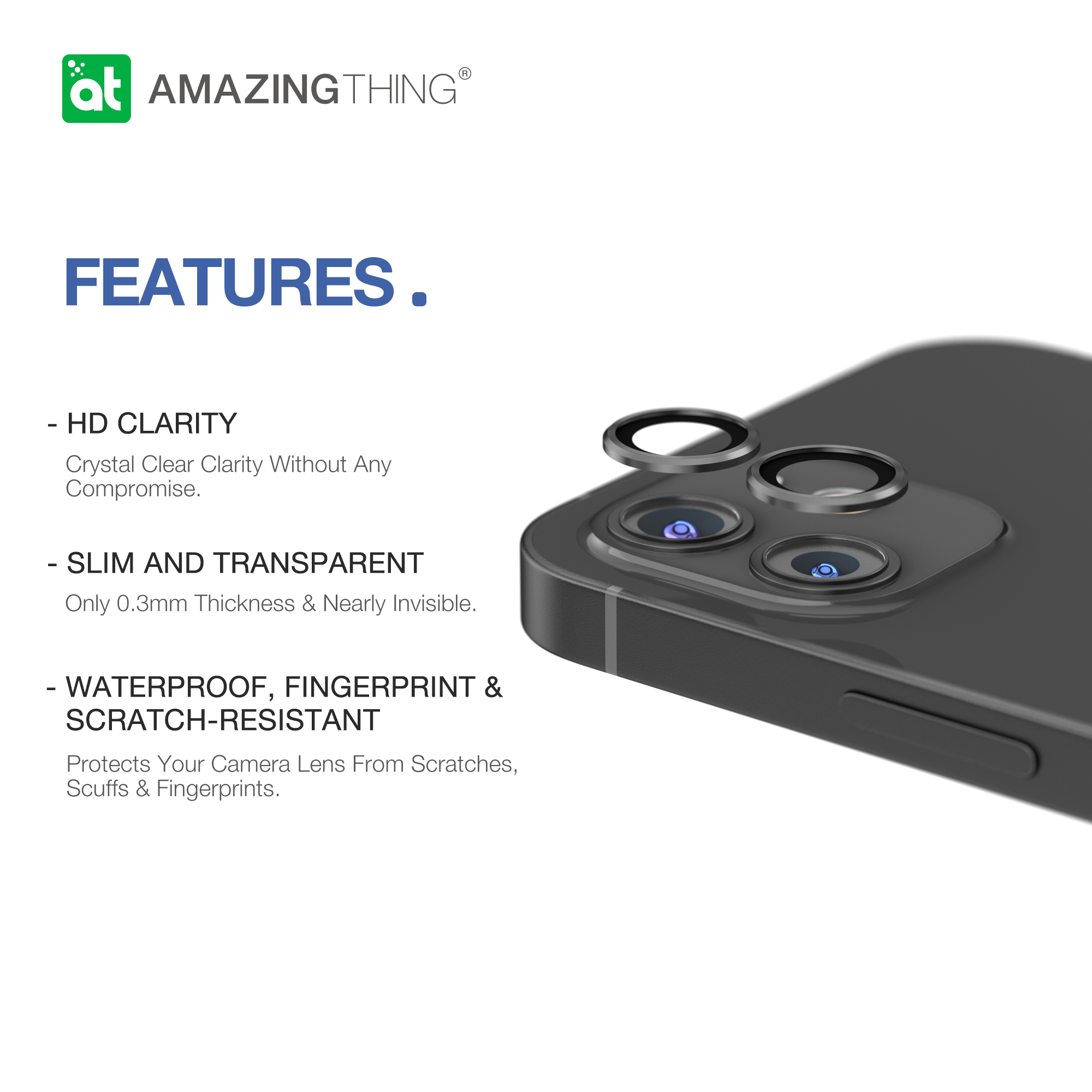 AMAZINGthing Aluminum Lens Defender for iPhone 12 & 12 Mini - TECH STREET