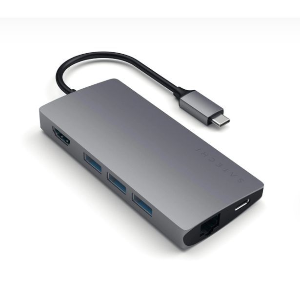 Satechi Hub Type-C Multiport Adapter 4K Ethernet V2 - Space Grey - TECH STREET