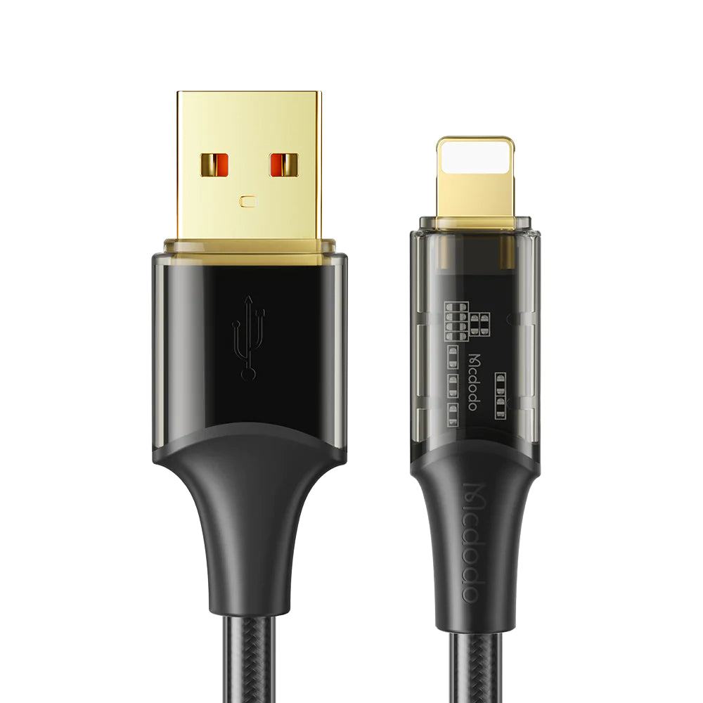 Mcdodo Amber Series USB-A to Lightning Transparent Cable (1.2M)