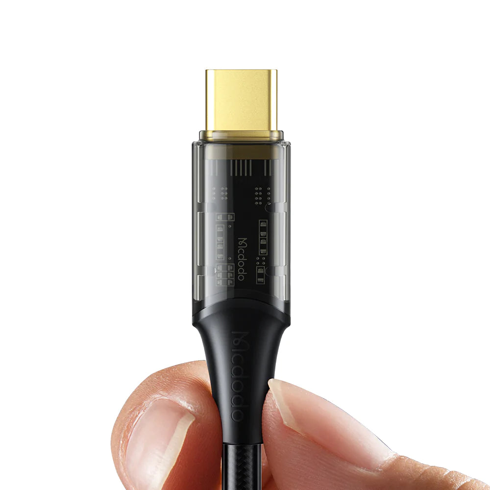 Mcdodo Amber Series 6A USB-A to USB-C Transparent Cable (1.2M)