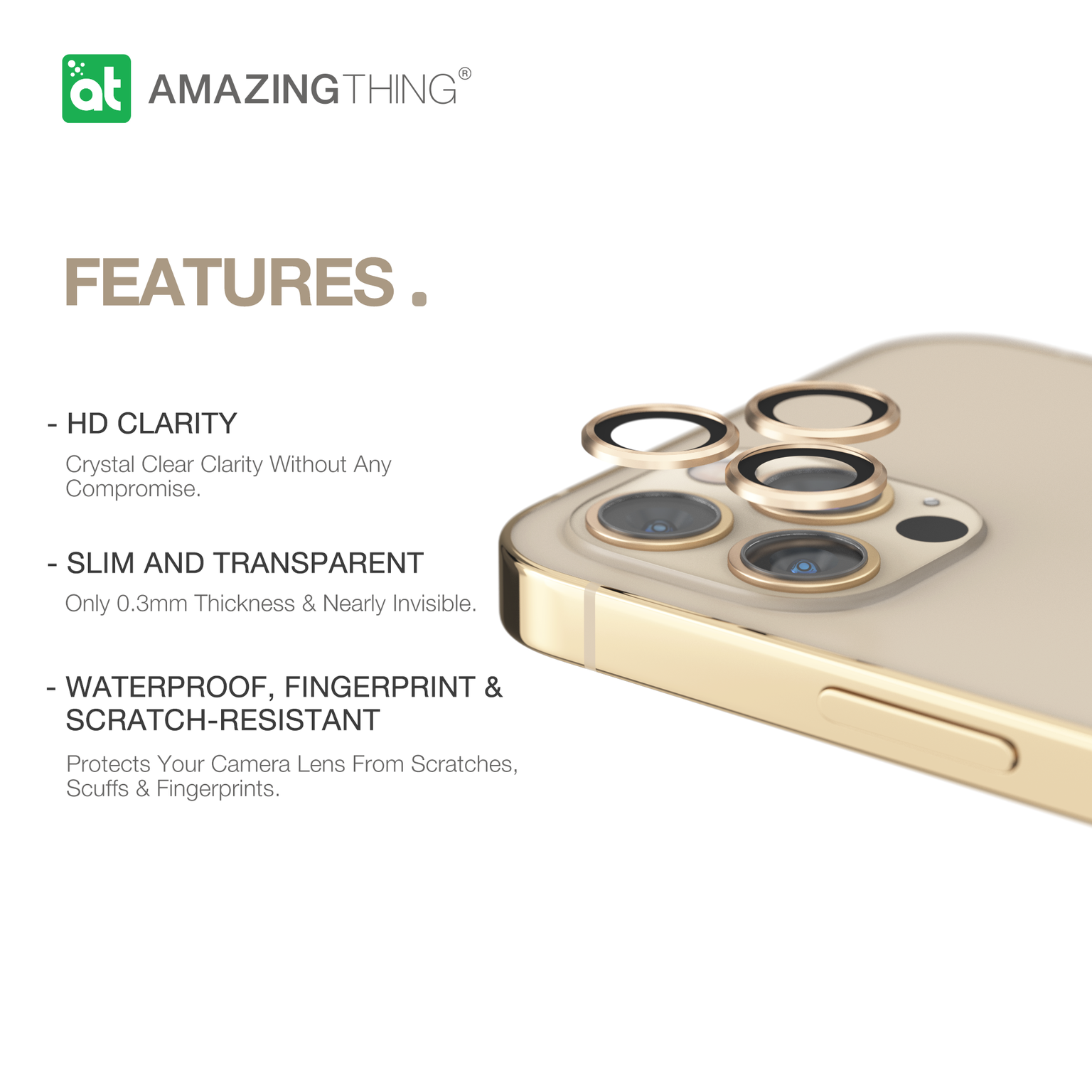 AMAZINGthing Aluminum Lens Defender for iPhone 12 Pro Max - TECH STREET