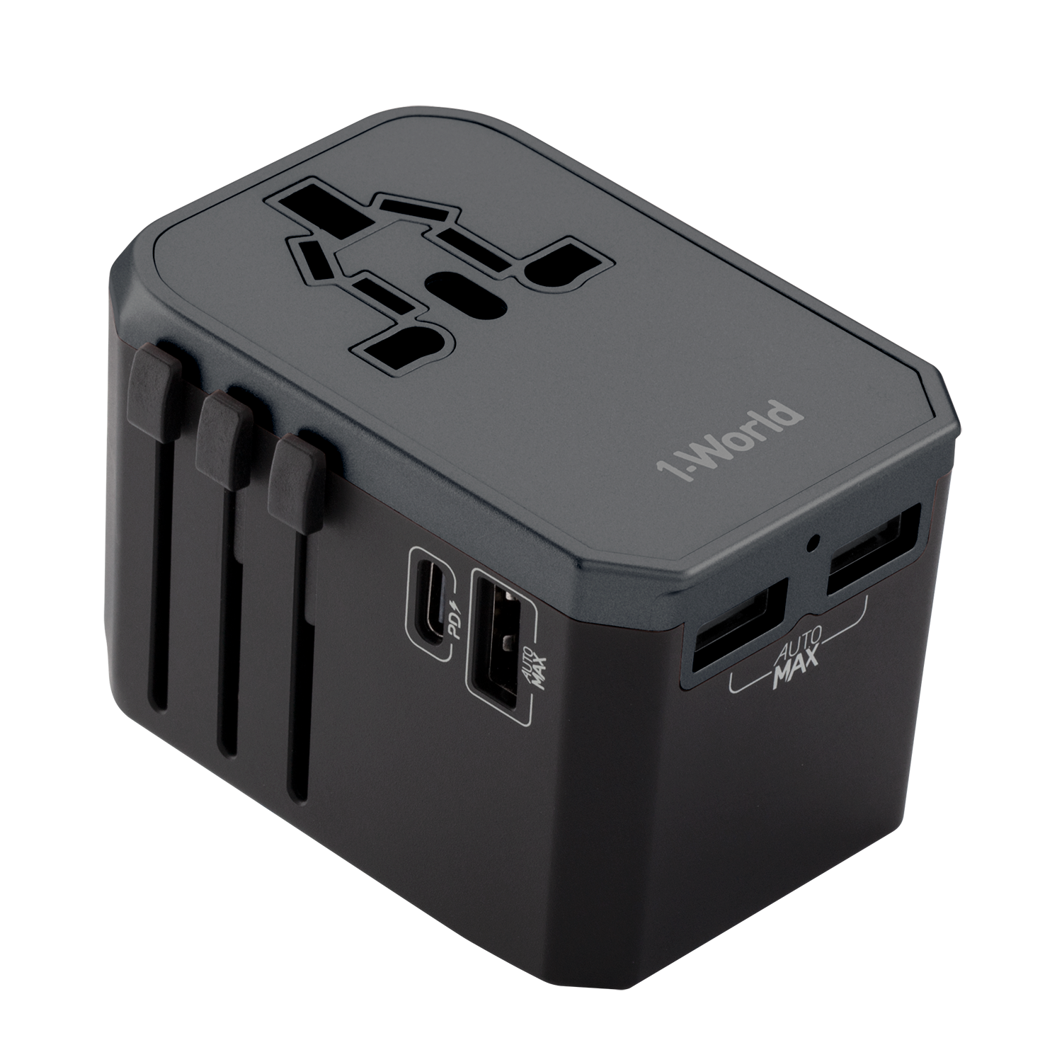 Momax 1 World Travel Adaptor 4-Port