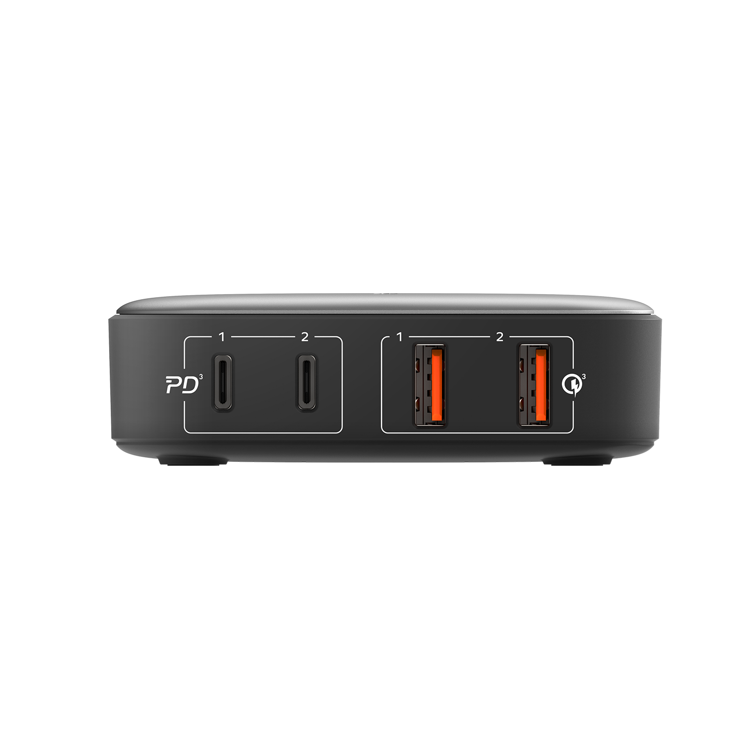 MOMAX ONEPLUG 100W 4-PORT GAN DESKTOP CHARGER BLACK