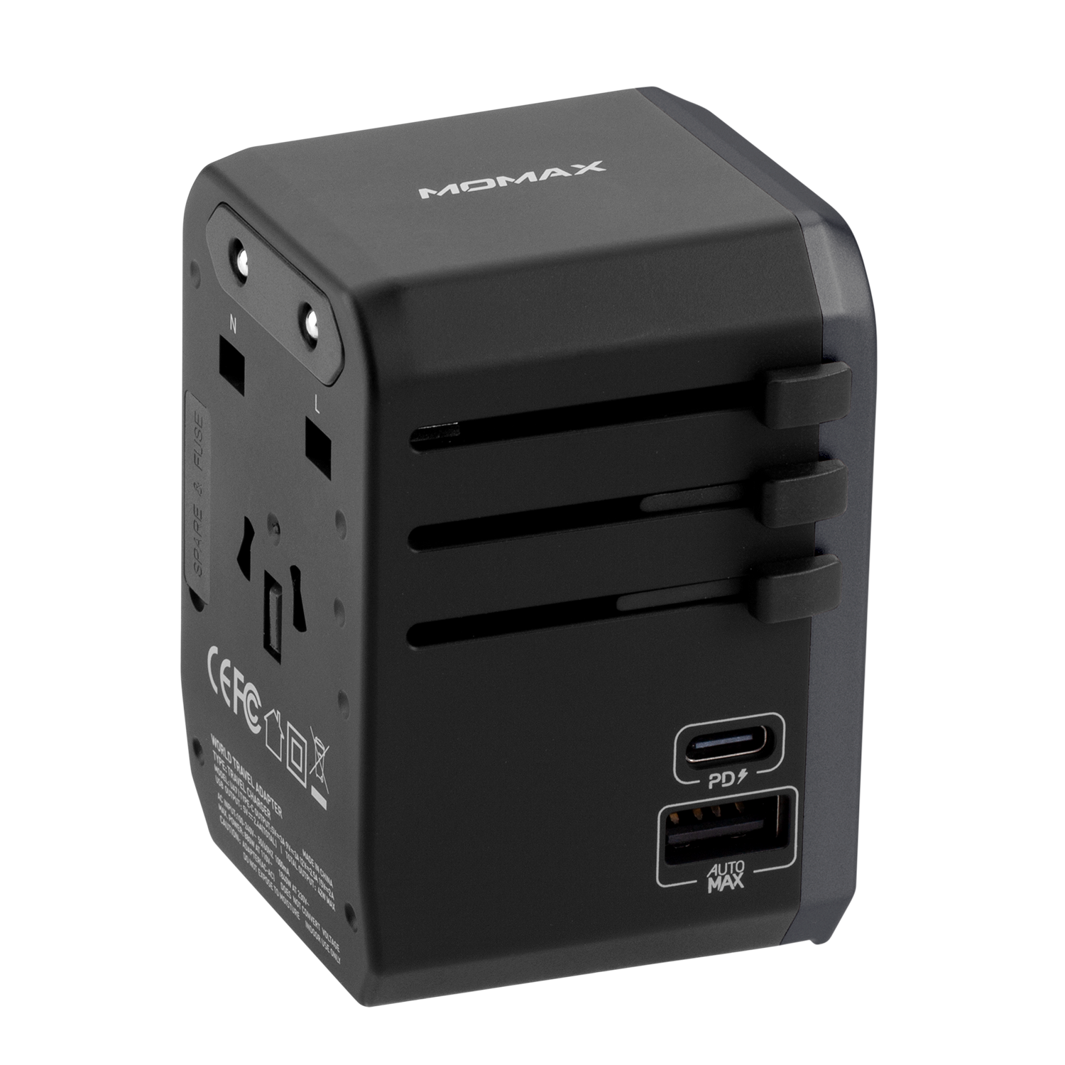 Momax 1 World Travel Adaptor 4-Port