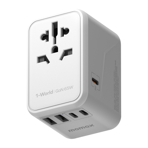 Momax 1-World GAN 5 Ports + AC Travel Adapter 65W