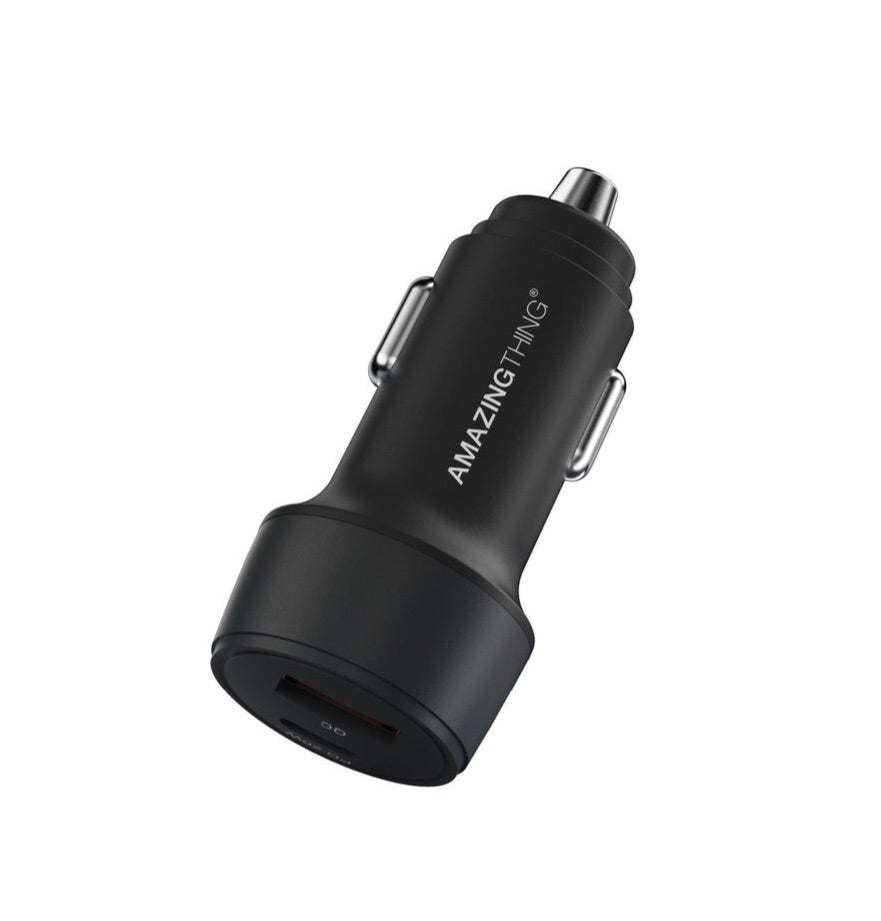 AMAZINGthing Speed Pro Car Charger USB-A & Type -C Ports 20W Q.C 3.0