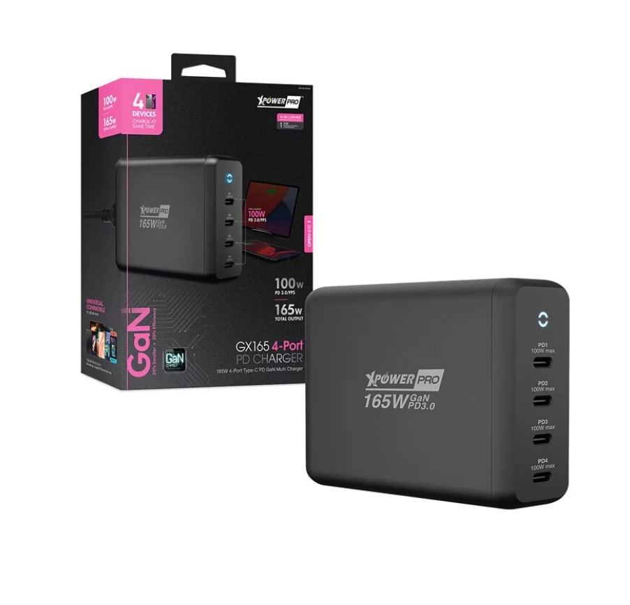 XPOWER Pro GX165 4-Ports PD GAN Charger