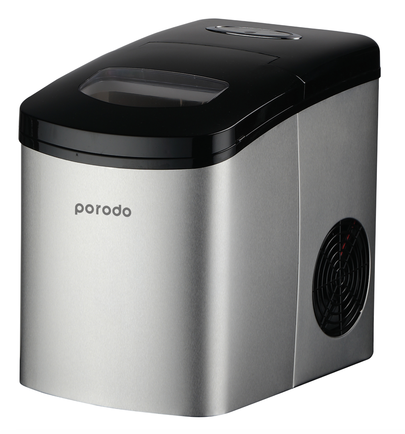 Porodo Lifestyle Ice Maker - Stainless Steel Black