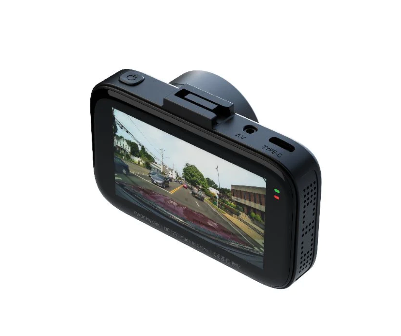 Powerology Dash Camera Ultra with High Utility Built-In Sensors 4K - Black