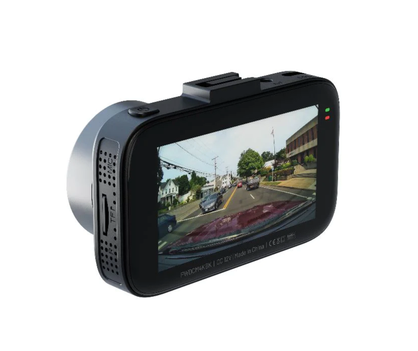 Powerology Dash Camera Ultra with High Utility Built-In Sensors 4K - Black