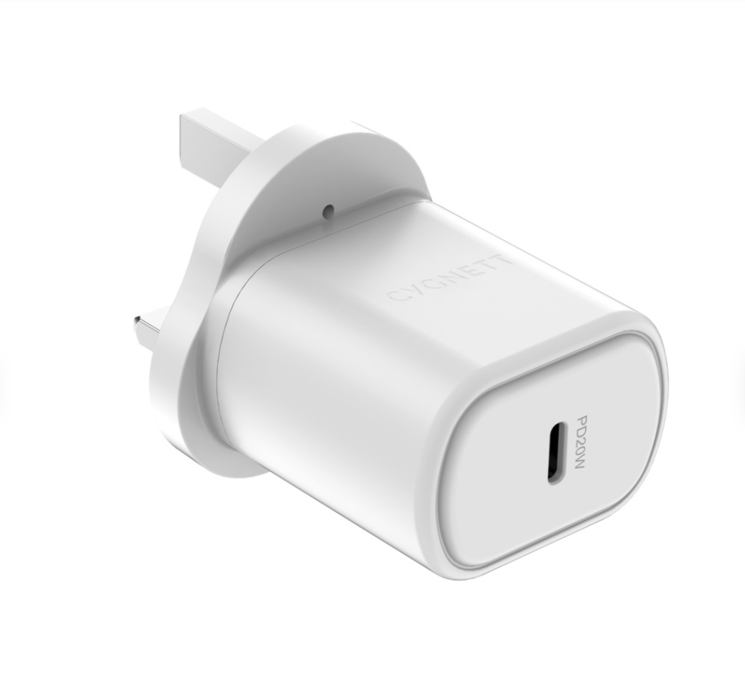 Cygnett 20W USB-C PD Wall Charger UK