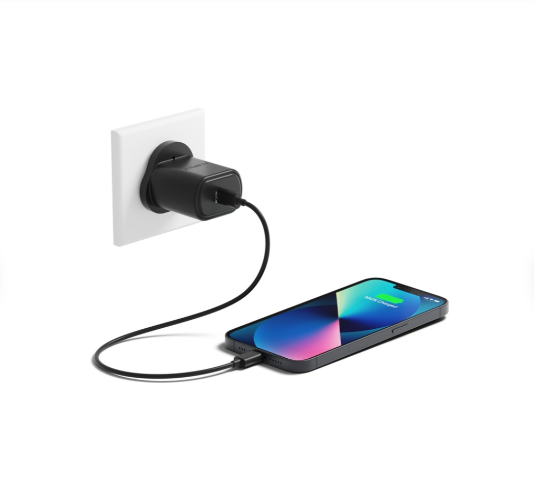Cygnett 20W USB-C PD Wall Charger UK