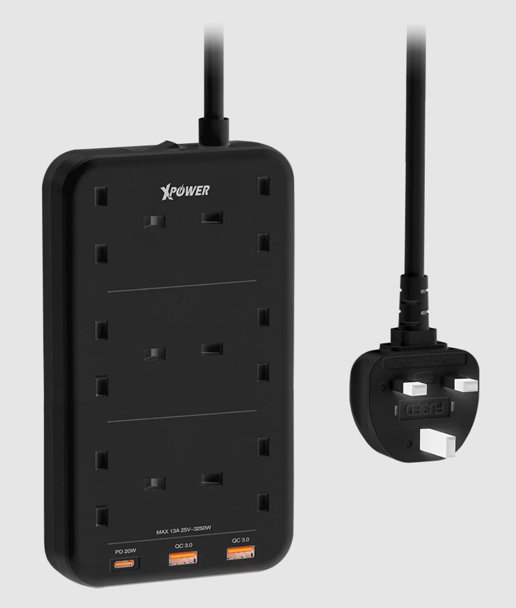 XPOWER PS6A 2 IN 1 PD 3.0 6 SOCKETS POWER STRIP