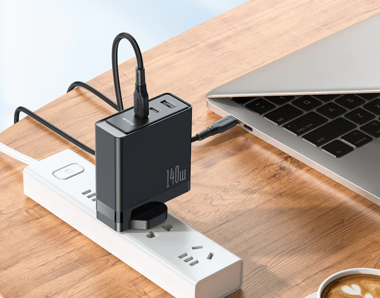 Mcdodo 140W GaN 5 Pro Dual Type-C + USB Fast Charger (UK plug)