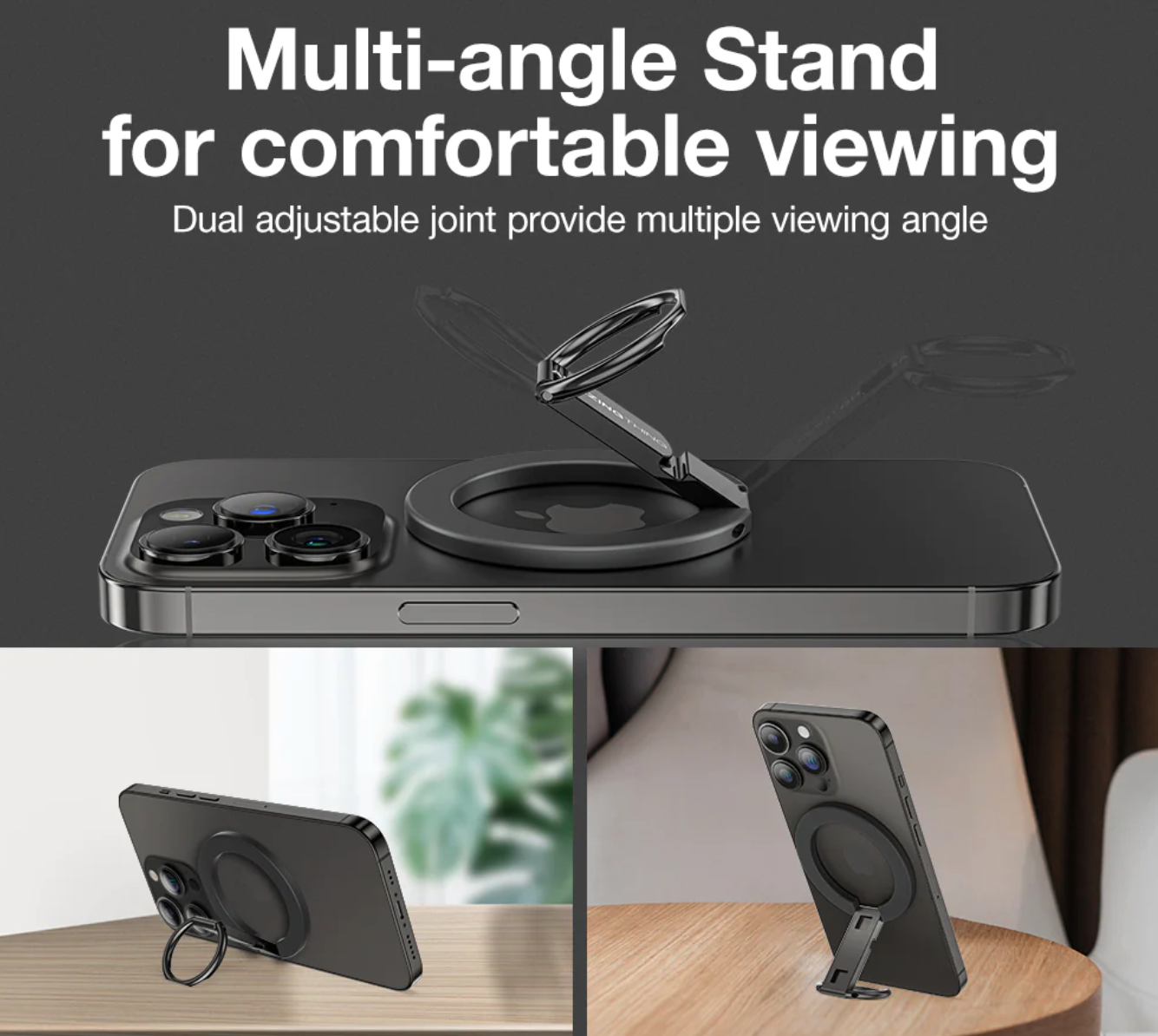 AMAZINGthing TITAN MAGNETIC PHONE RING WITH STAND