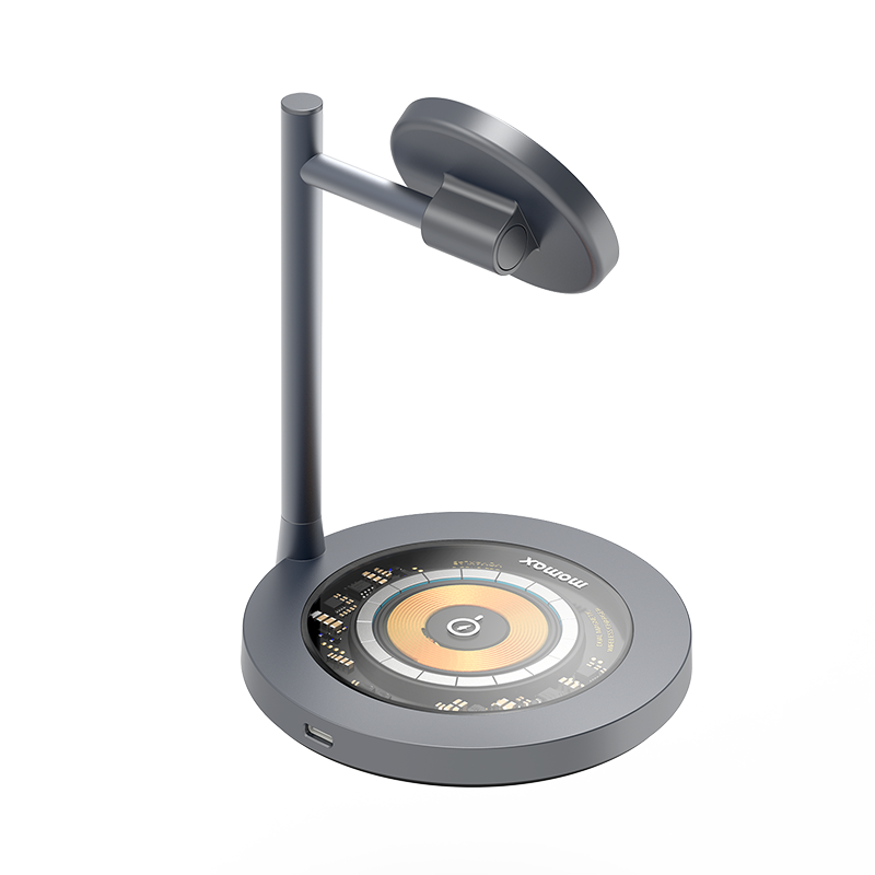MOMAX Q.MAG DUAL 2 DUAL MAGNETIC WIRELESS CHARGING STAND BK
