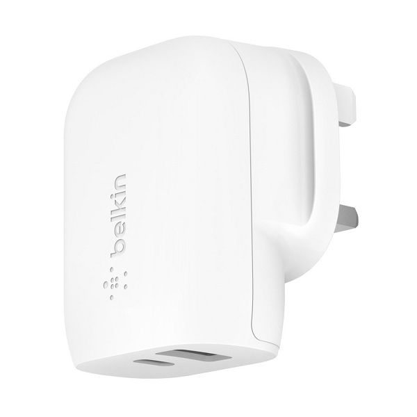 Belkin Wall Charger 32W AC Charger (20W USB-C & 12W USB-A)