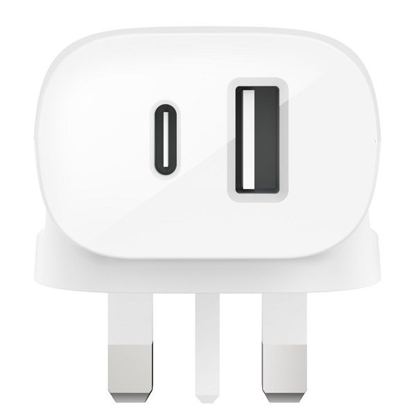 Belkin Wall Charger 32W AC Charger (20W USB-C & 12W USB-A)