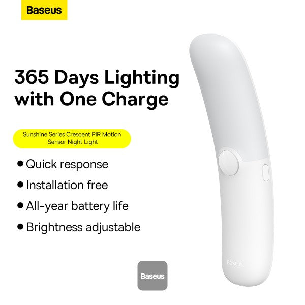 Baseus Crescent Moon Human Body Induction Night Light