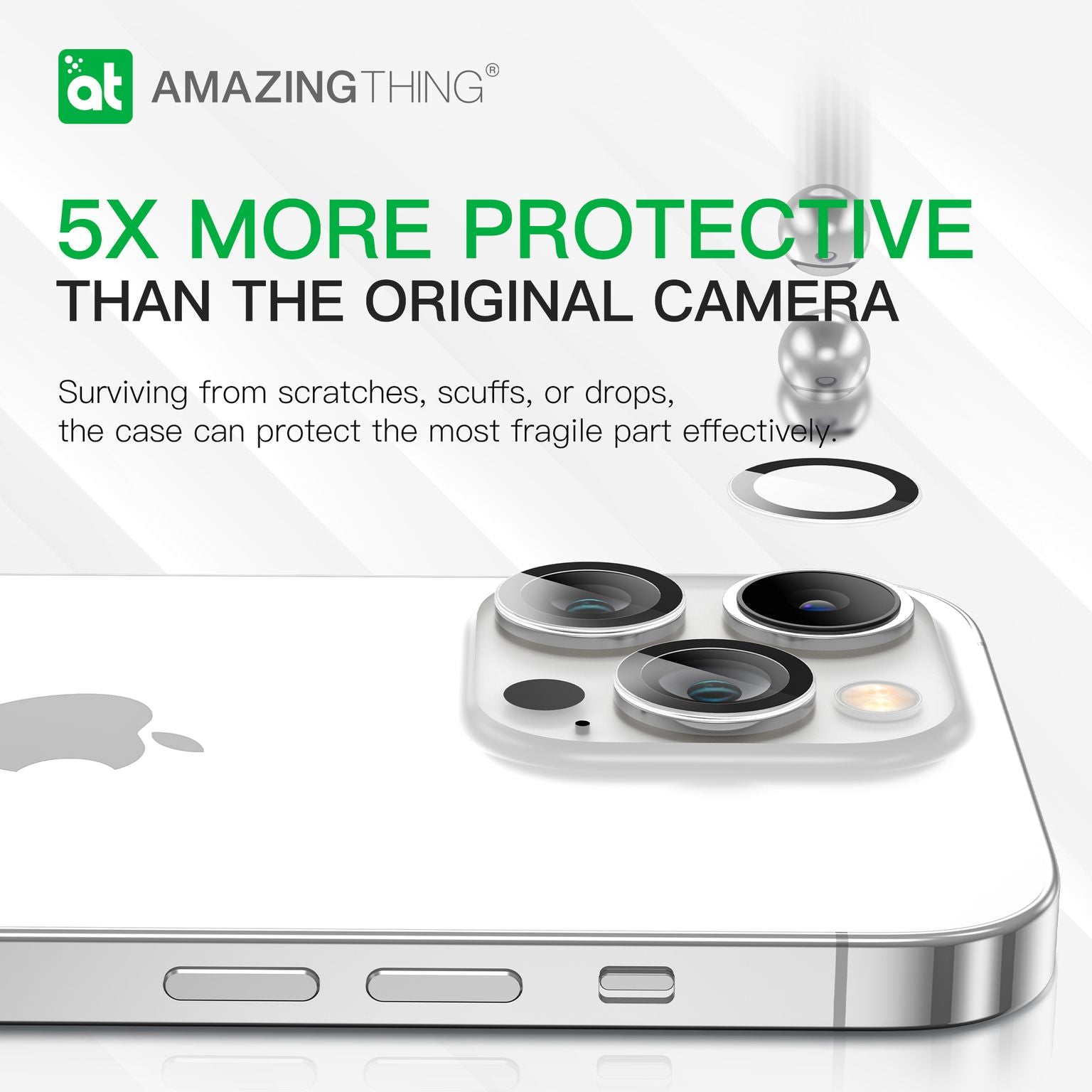 AMAZINGthing Pure Lens Protector Glass for iPhone 14 6.1 Pro/6.7 Pro Max