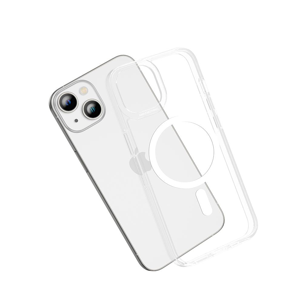 AMAZINGthing Minimal MagSafe Drop Proof Case for iPhone 14 6.7 Plus - Clear