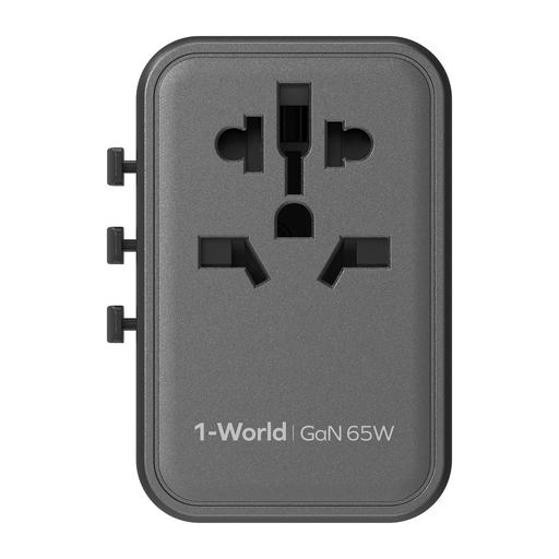 Momax 1-World GAN 5 Ports + AC Travel Adapter 65W