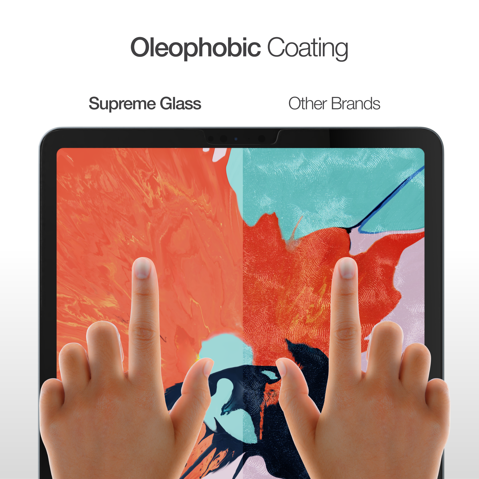AMAZINGthing iPad Face ID 12.9inch 2020 2.5D Supreme Glass - Crystal - Tech Street
