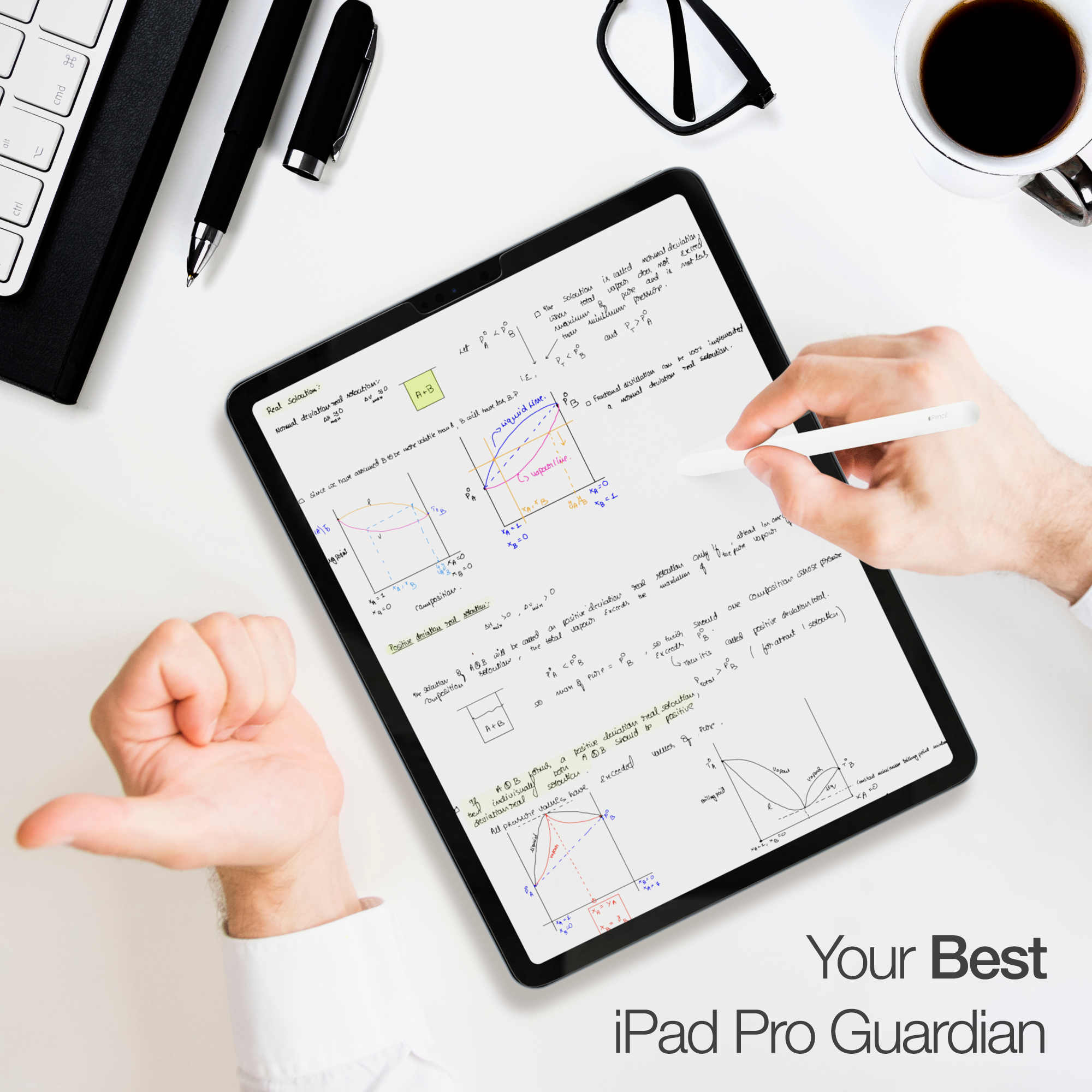 AMAZINGthing iPad Face ID 12.9inch 2020 2.5D Supreme Glass - Crystal - Tech Street