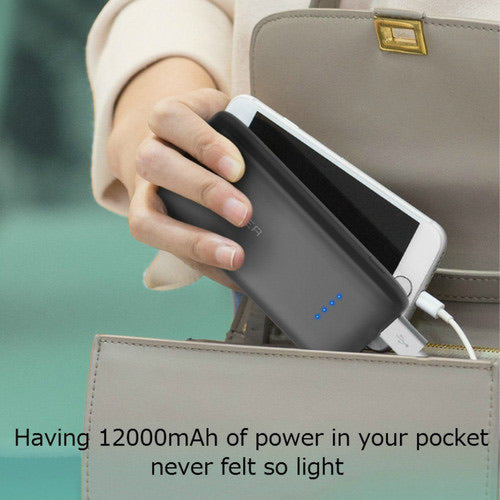 Ravpower Ace Series QC 3.0 Power Bank 12000mAh - Black - TECH STREET