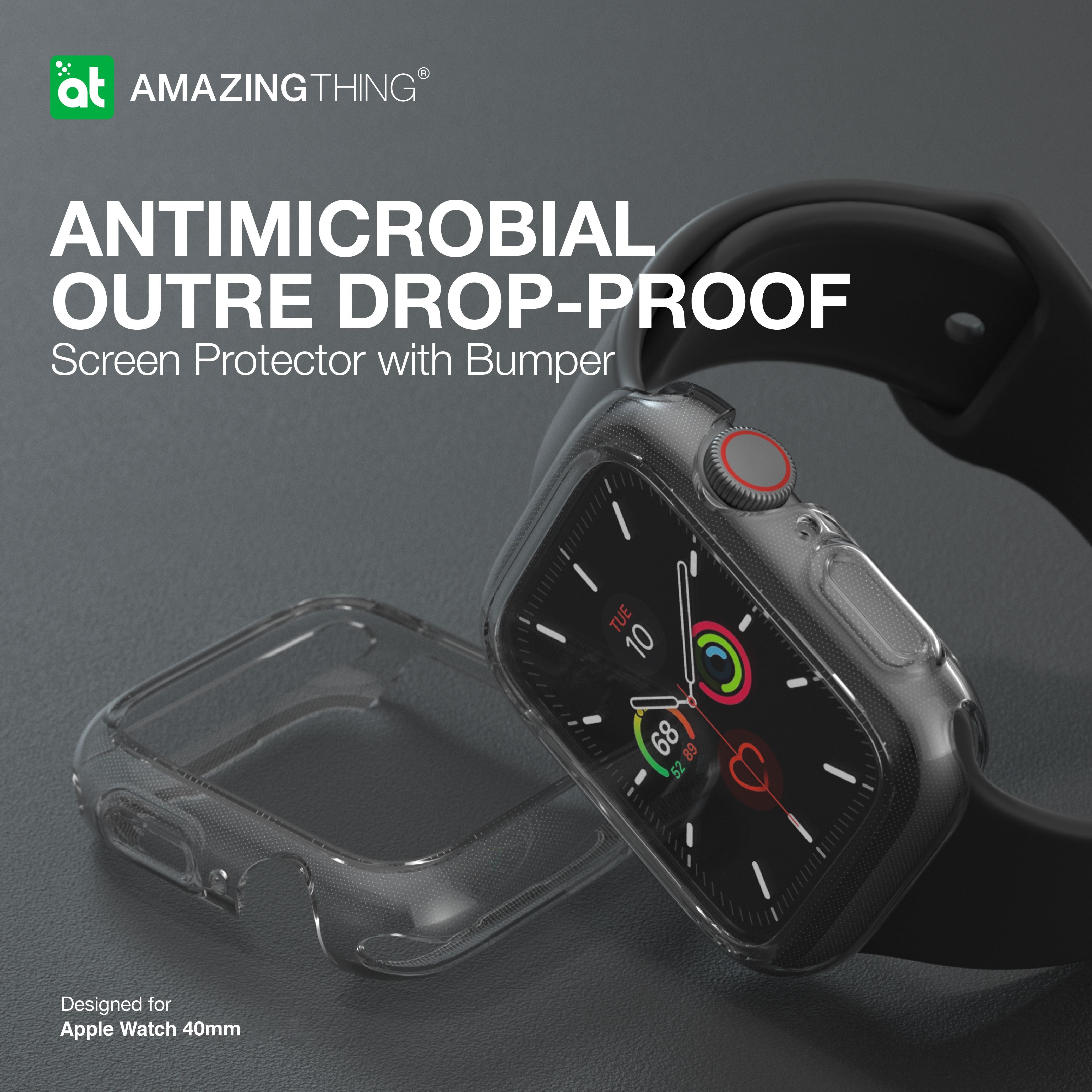 AMAZINGthing AW 40M Series 5/4 Outre Bumper + Screen Protection - Clear - Tech Street