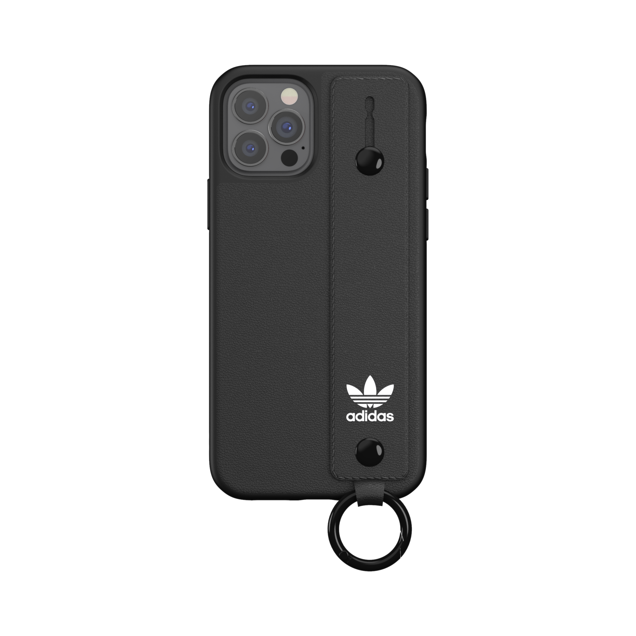 Adidas Original Hand Strap Case for iPhone 12 & 12 Pro - Black - TECH STREET