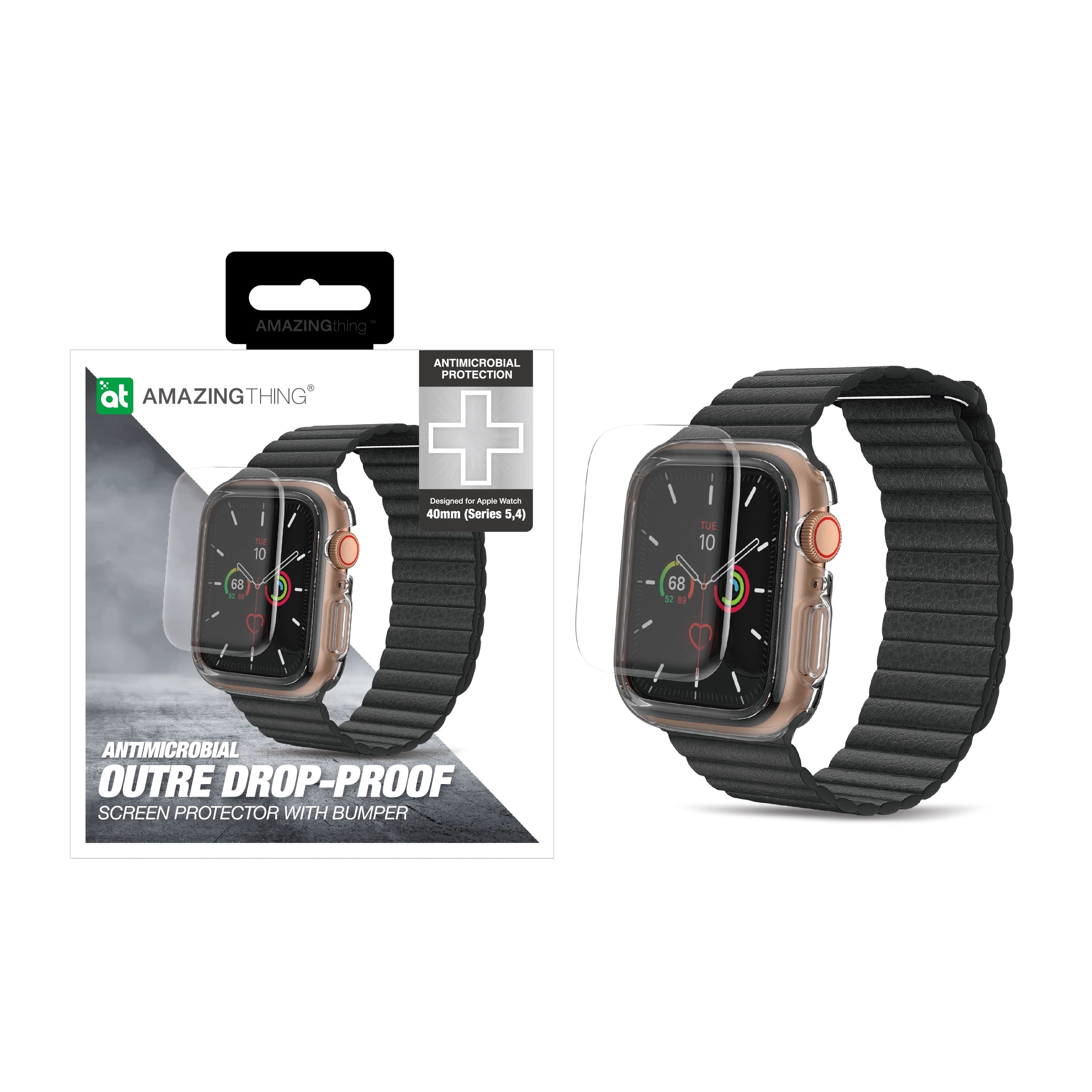 AMAZINGthing AW 40M Series 5/4 Outre Bumper + Screen Protection - Clear - Tech Street