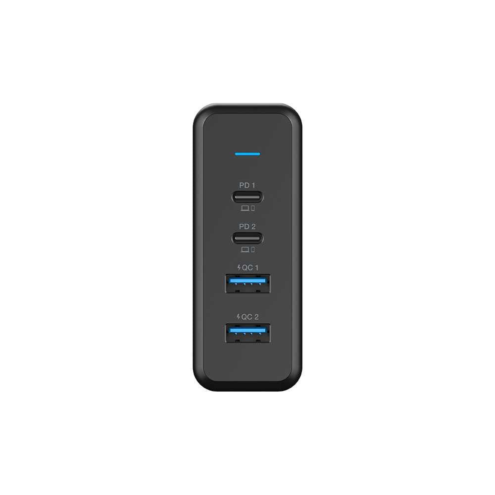 Powerology 4-Ports Quick Charging Power Terminal 156W UK - Black - TECH STREET