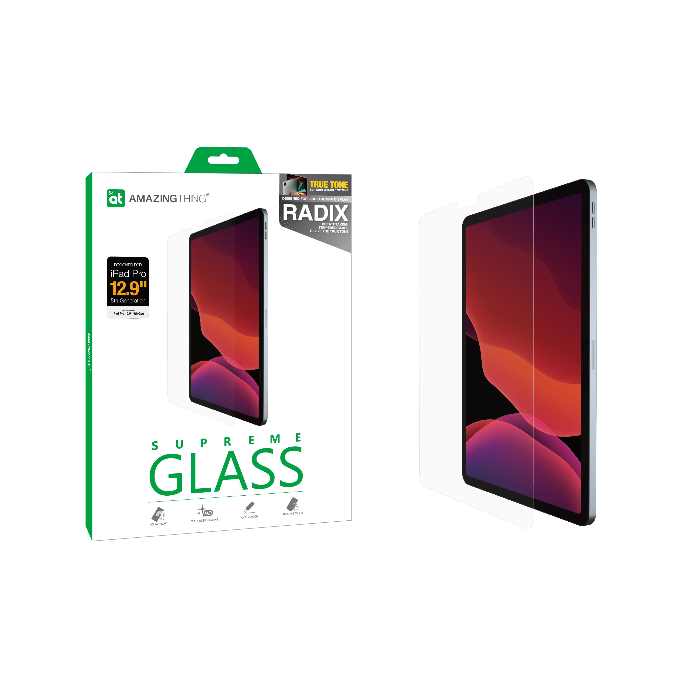 AMAZINGthing iPad Pro 12.9'' 2021 Optic Pro Supreme Glass Protector