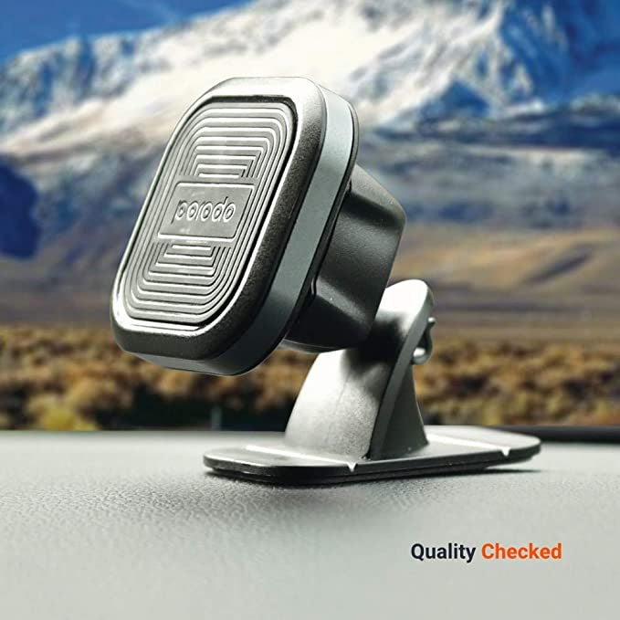 Porodo Aluminum Magnetic car Mount ( Air vent + Stick on Holder ) - Silver - TECH STREET