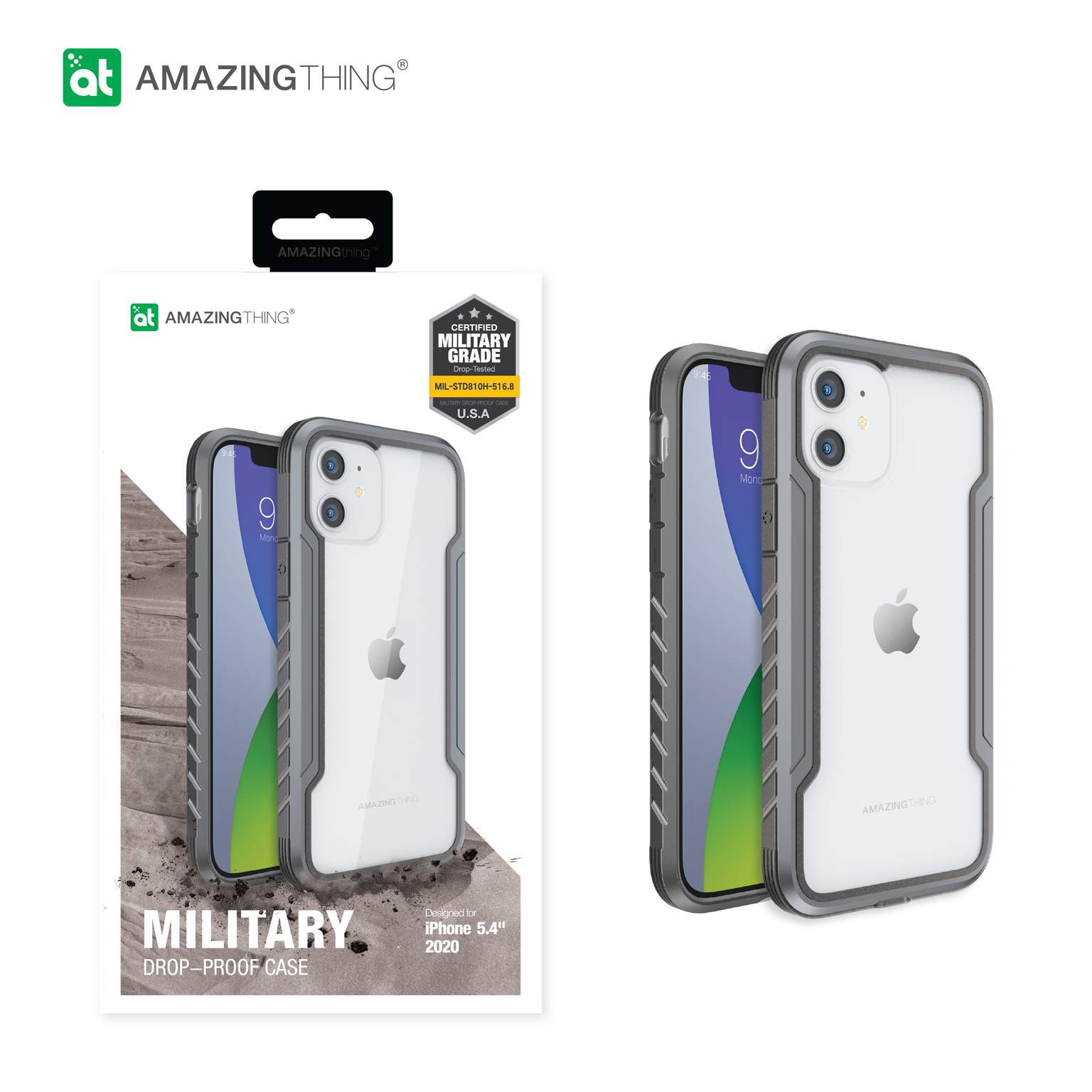 AMAZINGthing Military Drop Proof Case for iPhone 12 Mini - TECH STREET