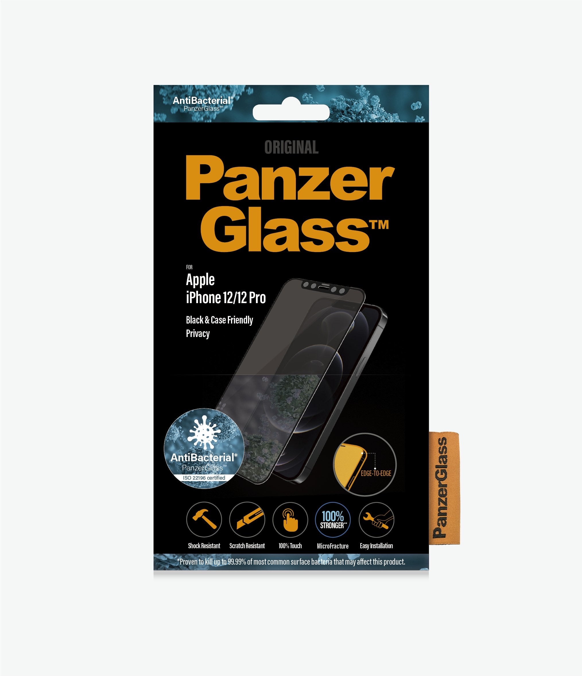 PanzerGlass Screen Protectors Edge to Edge Black Frame for iPhone 12 & 12 Pro - TECH STREET