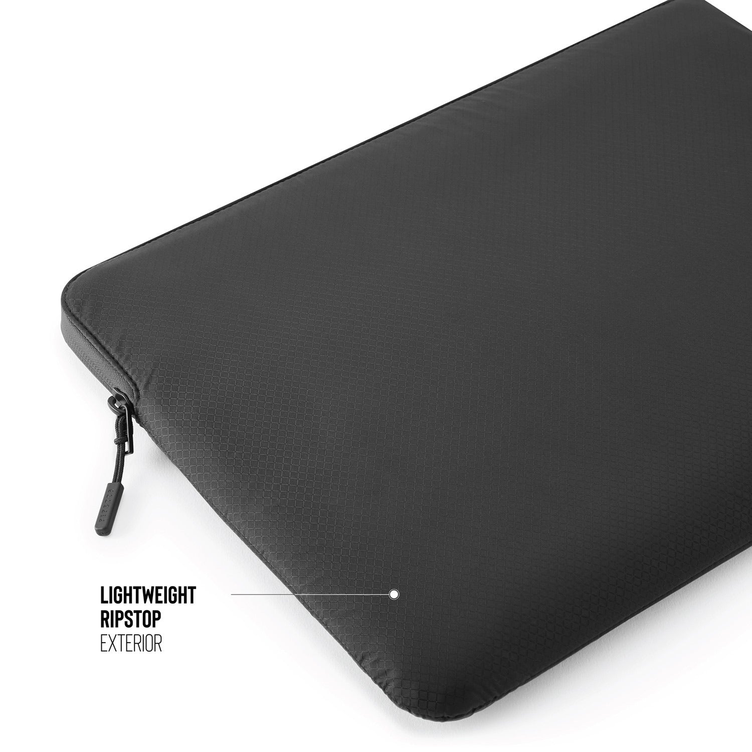 Pipetto MacBook Sleeve 15inch Ultra Lite-Black Ripstop - Tech Street