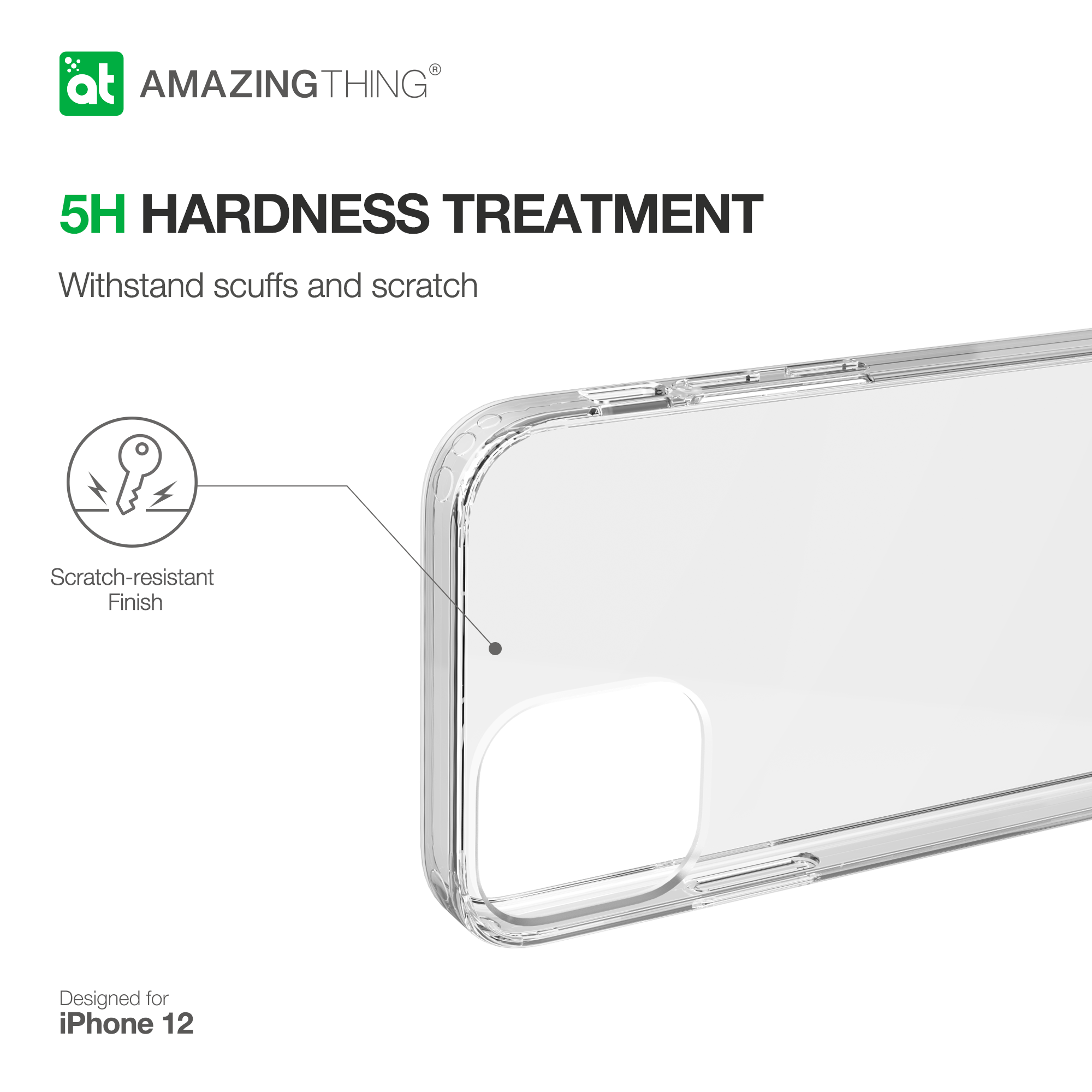 AMAZINGthing Anti-Microbial Outre Minimal Drop Protection Case for iPhone 12 Mini - TECH STREET