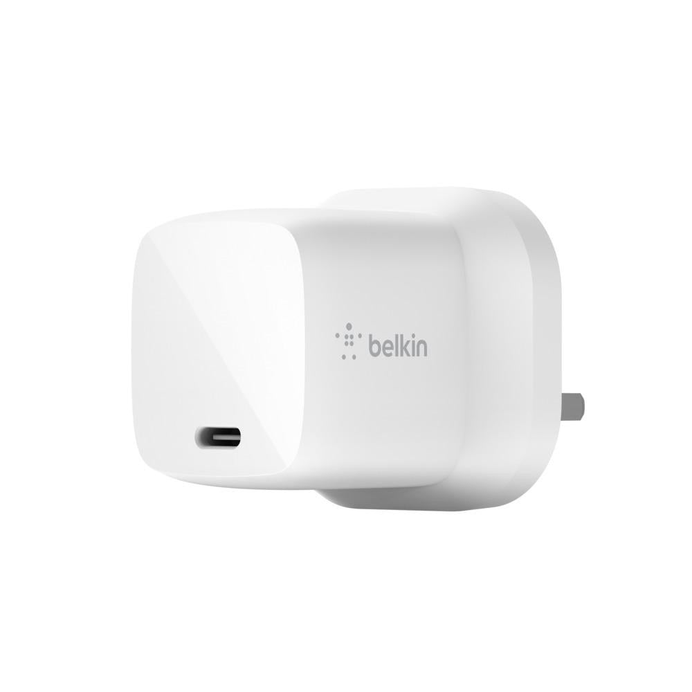 Belkin USB-C GAN Wall Charger 30W - White - TECH STREET