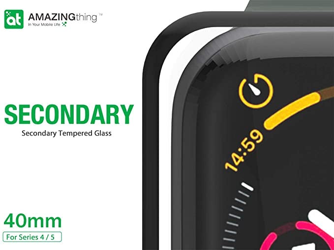 AMAZINGthing Apple Watch 40MM 3D Full Glue for Series 5/4 Supreme Glass Screen Protector - Tech Street