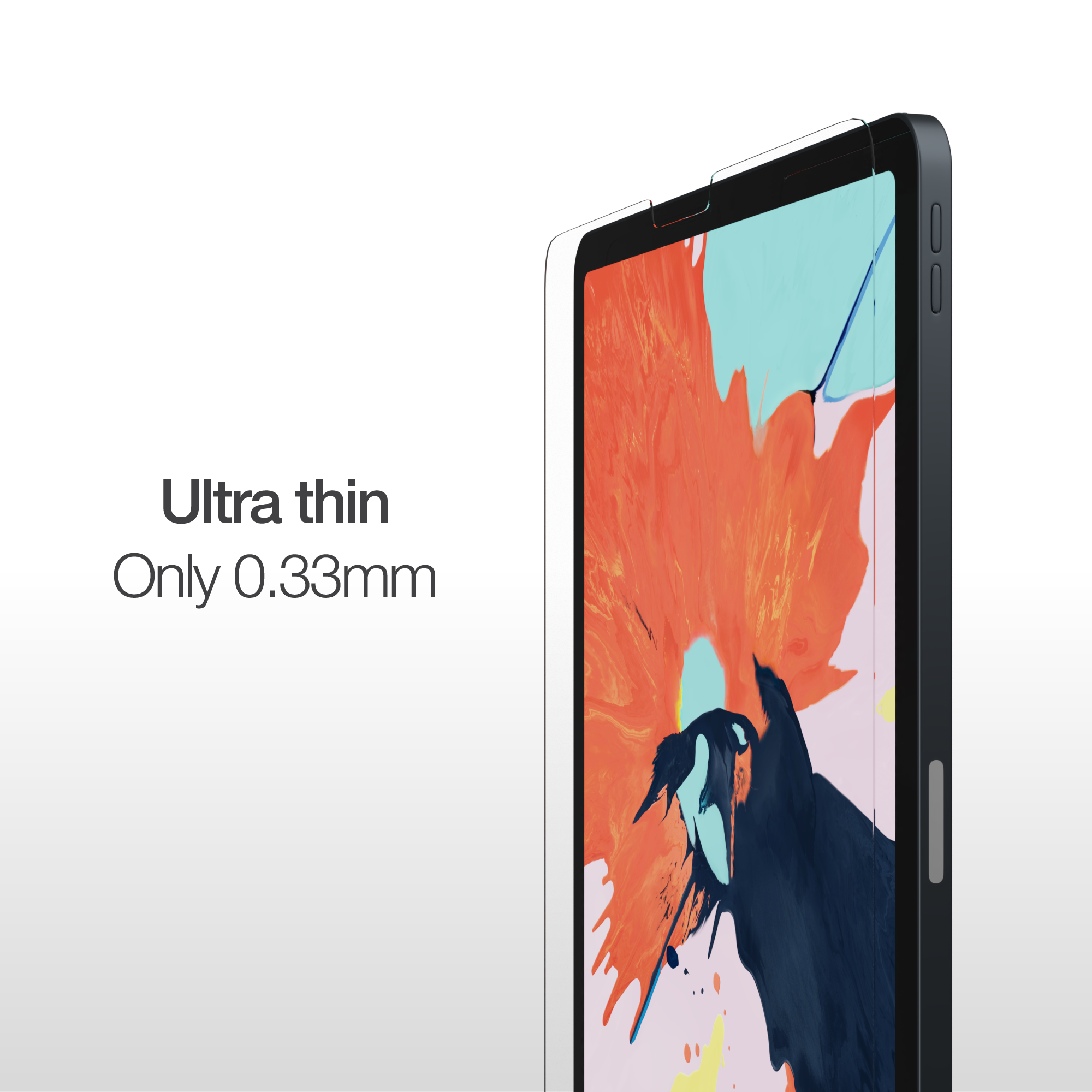 AMAZINGthing iPad Face ID 12.9inch 2020 2.5D Supreme Glass - Crystal - Tech Street